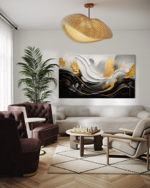 Feeby Obraz na płótnie, Fale Abstrakcja 3D 60x40