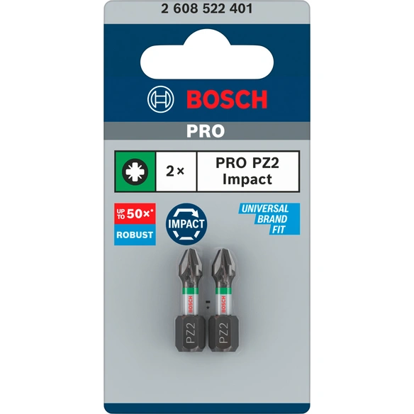 Bit, »Impact Control«, PZ2, 25 mm, 2 Stück