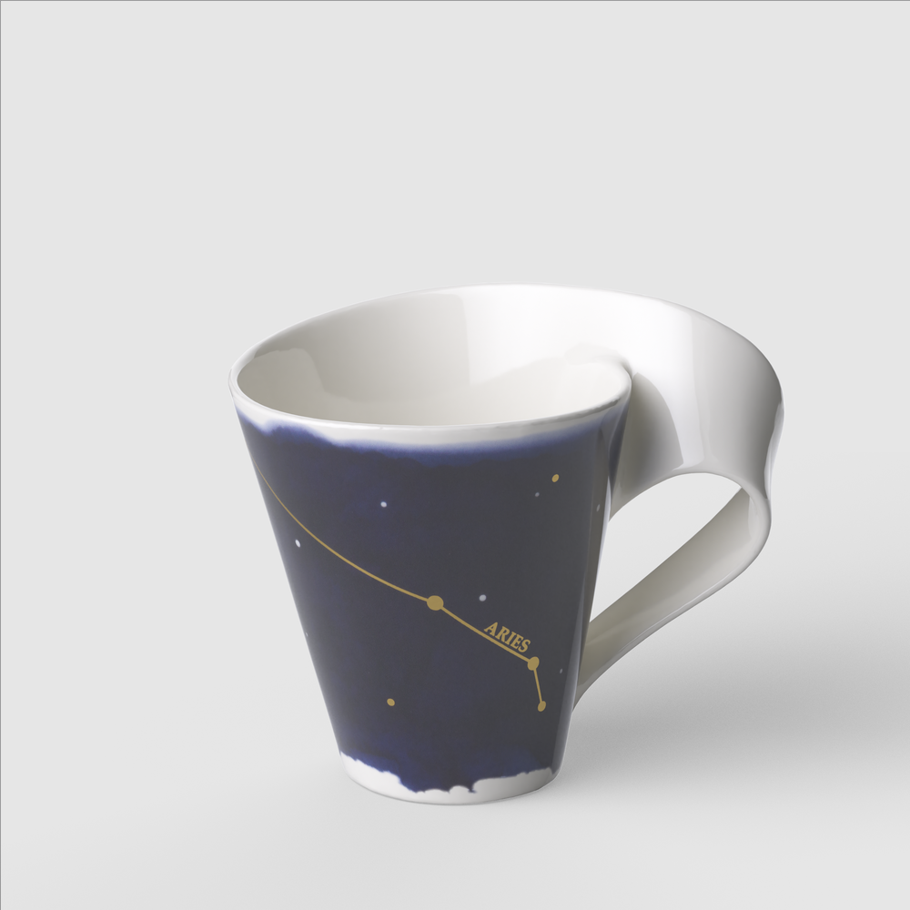 NewWave Mug - Multi-colored, 8.2 oz, Premium Porcelain