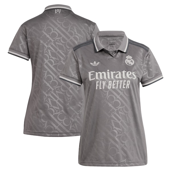 Los Merengues adidas Originals Women's 2024/25 Third Replica Jersey - Charcoal