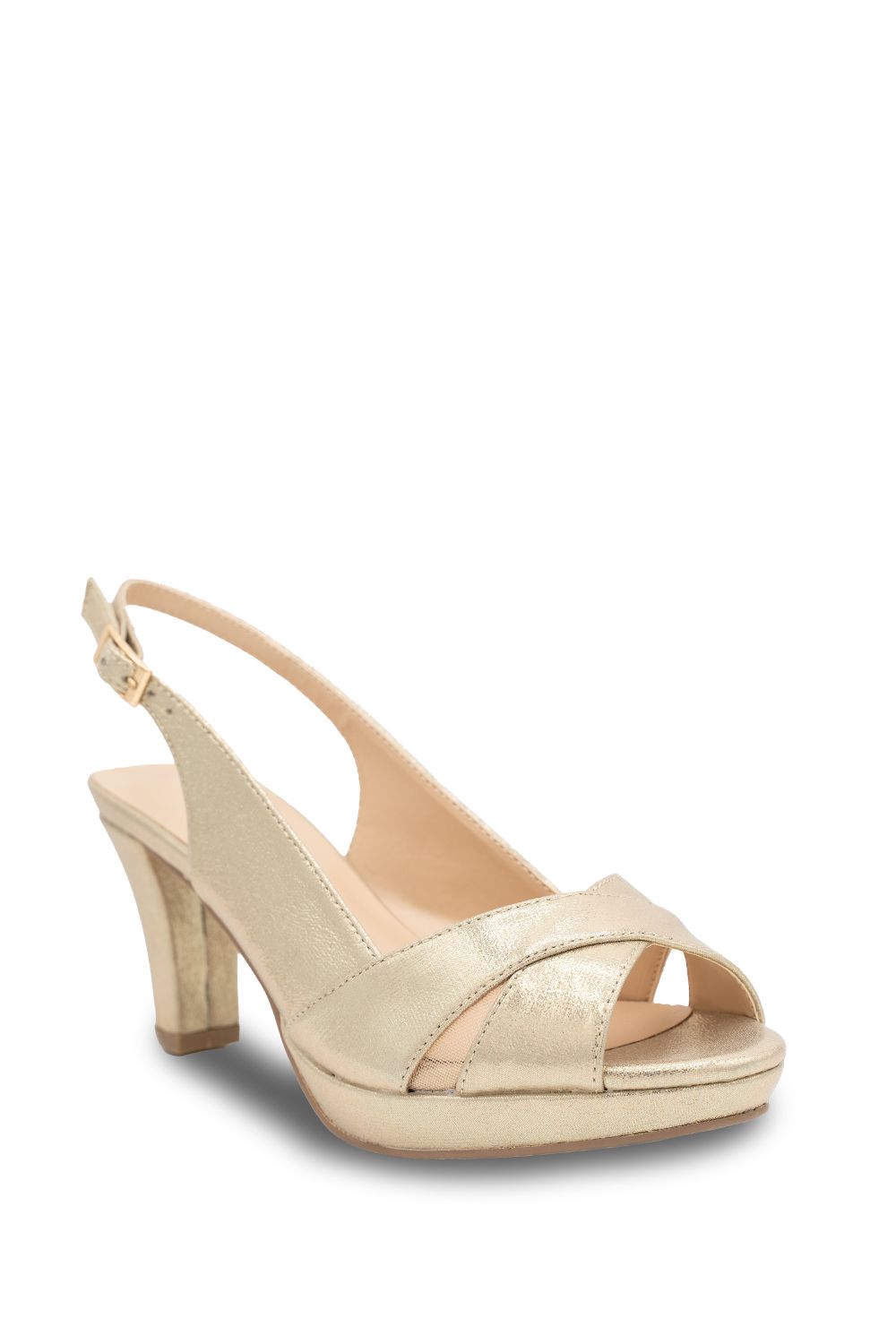 Paradox London Faux Leather 'Luisa' Sling Back Platform Sandal