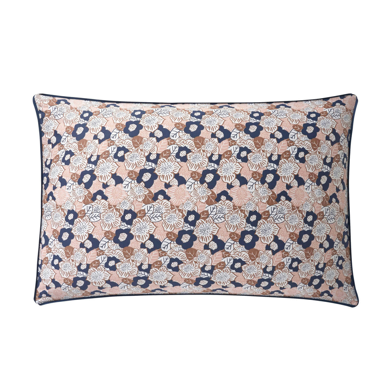 ADELE - Taie d'oreiller rectangle en coton rose Lingerie 50x75