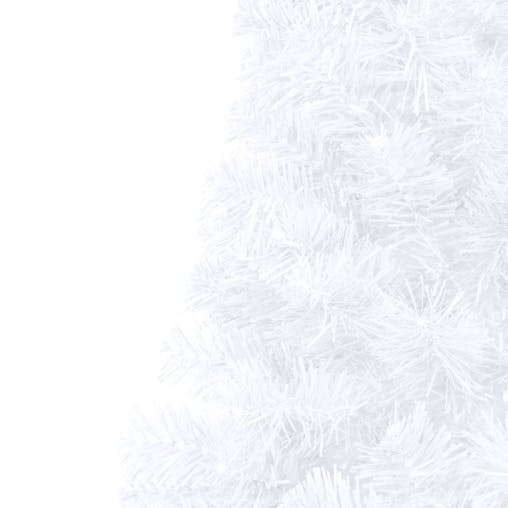 NNEVL Artificial Half Christmas Tree with Stand White 180 cm PVC