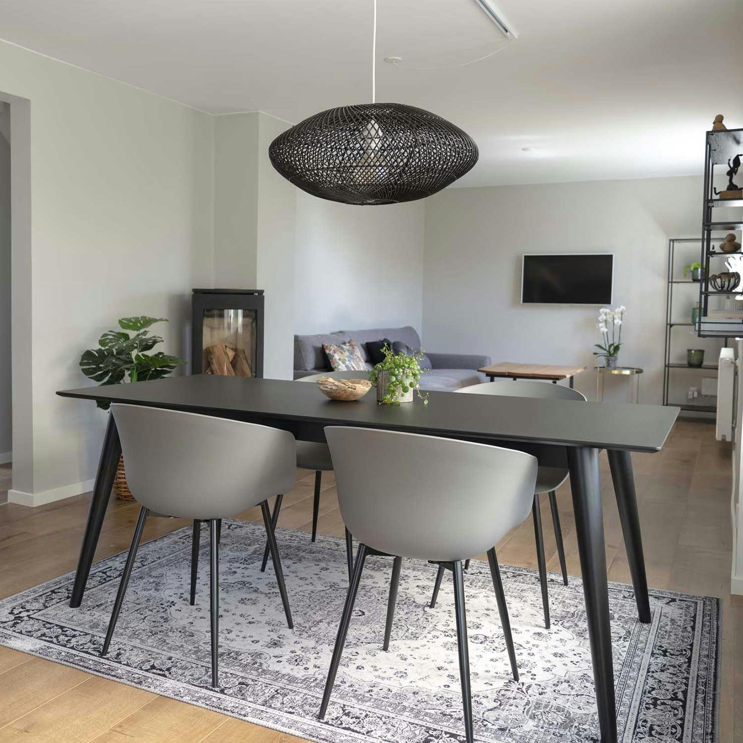 - 4 Fauteuils en polypropylène gris RODA