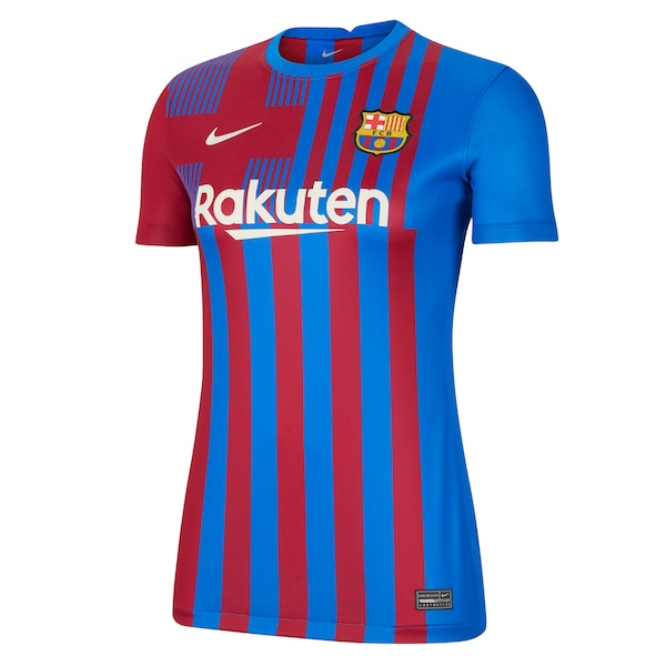 Pedri Barcelona Nike Women's 2021/22 Home Stadium Breathe Replica Player Jersey - Blue
