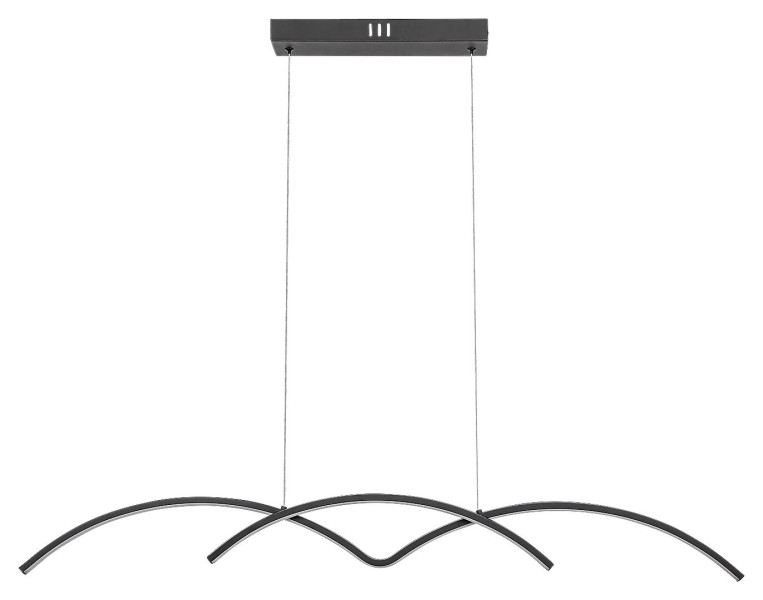 Lampa wisząca River czarno-biała LED 1x40W Neutralna biel 2000lm Rabalux