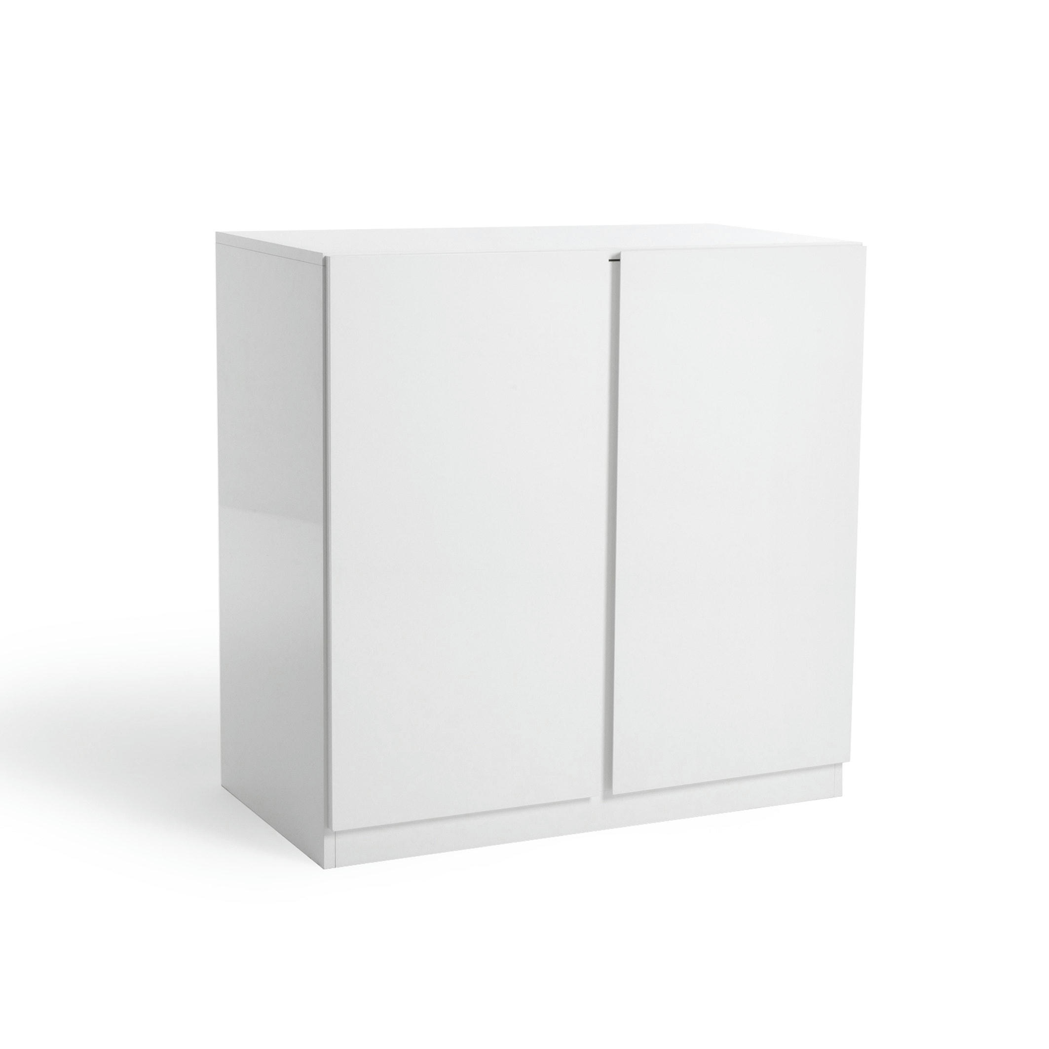 Armoire basse 2 portes penderie LEO