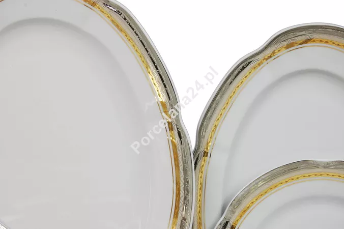 Serwis obiadowy na 6 osób (25el) Ćmielów - Bolero E551 PRINCESS