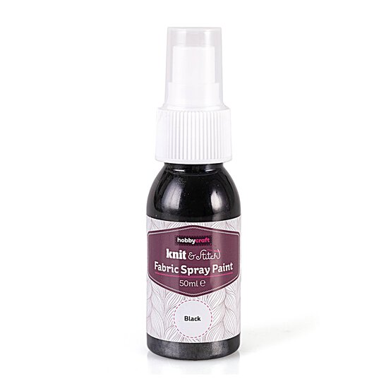 Black Fabric Spray Paint 50ml