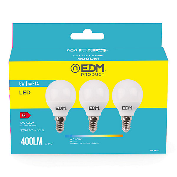 Lot de 3 Ampoules LED E14 5W é