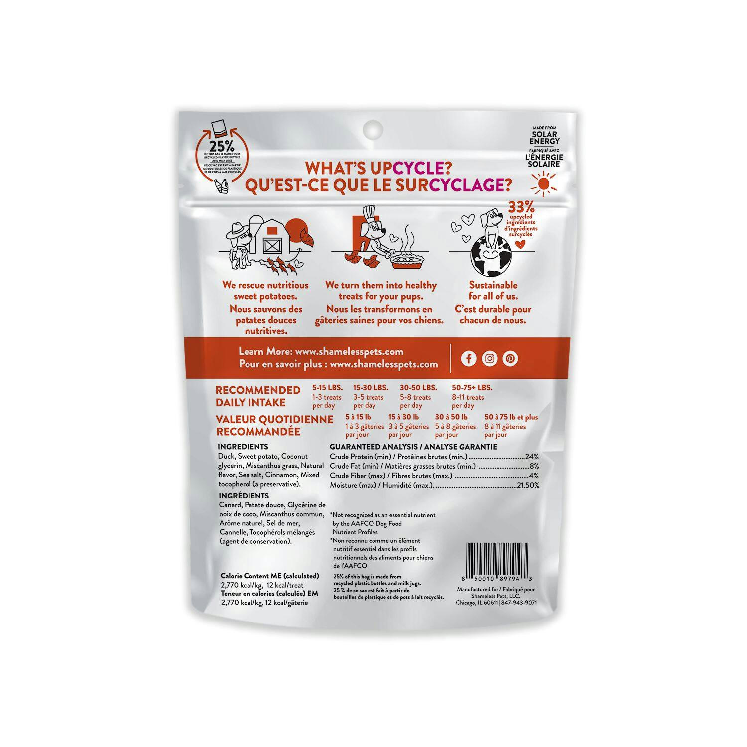Shameless Pet Dog Jerky Bites, 140-g