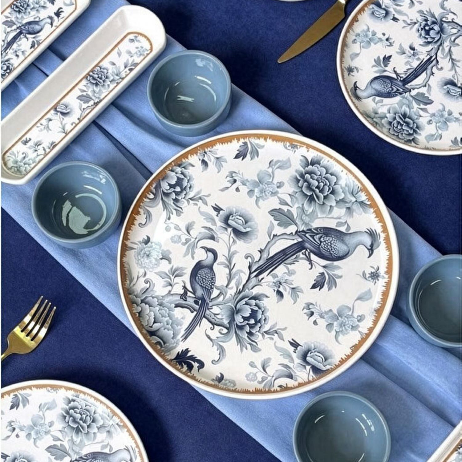 Set 21 piatti blue bird