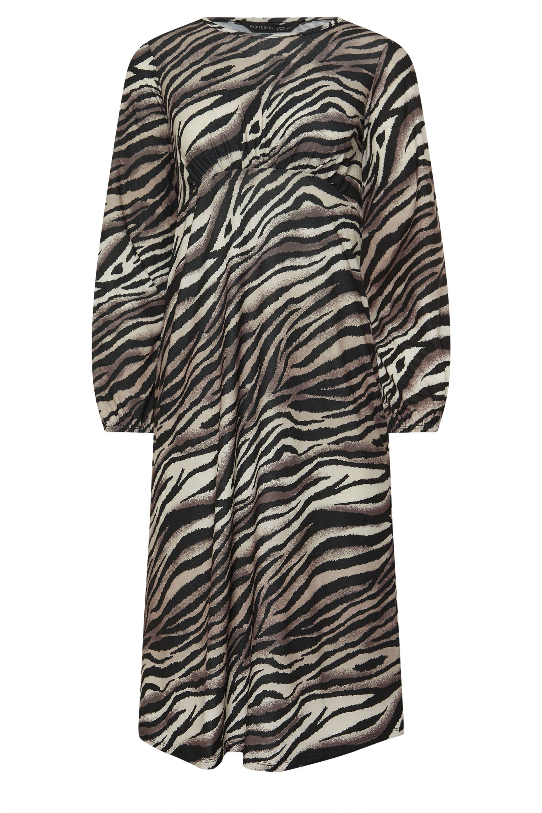 PixieGirl Petite Zebra Print Dress