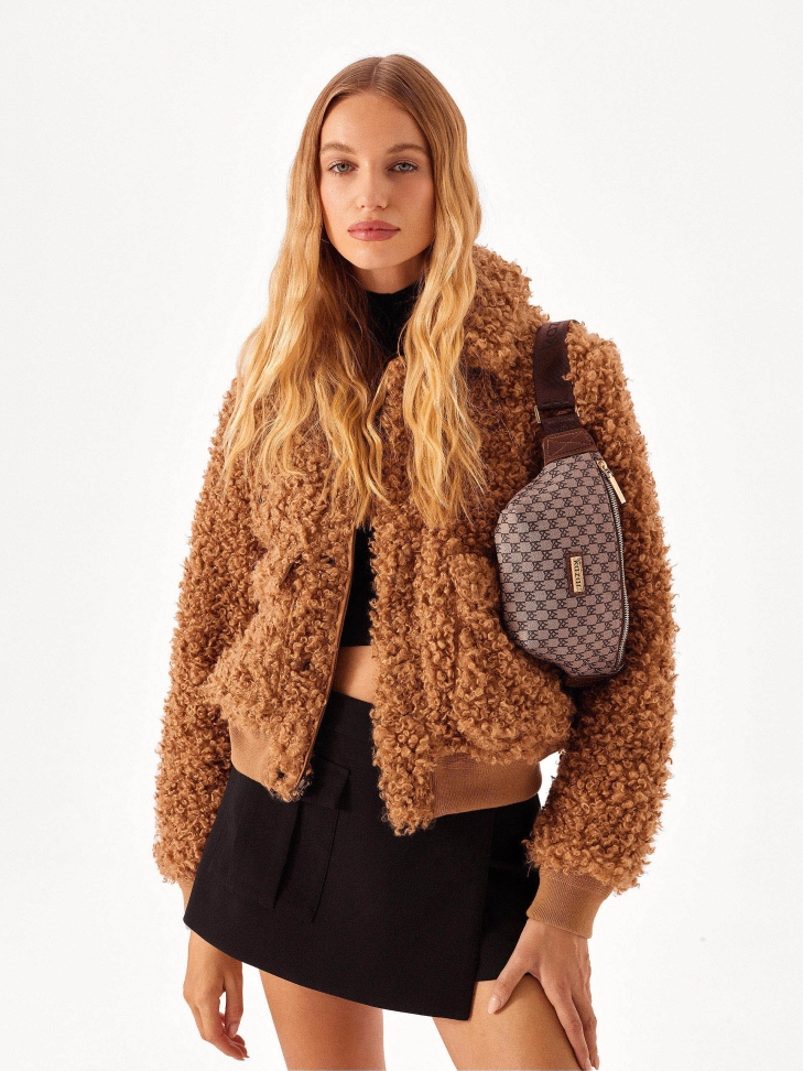 Stylish monogrammed belt bag from KAZAR