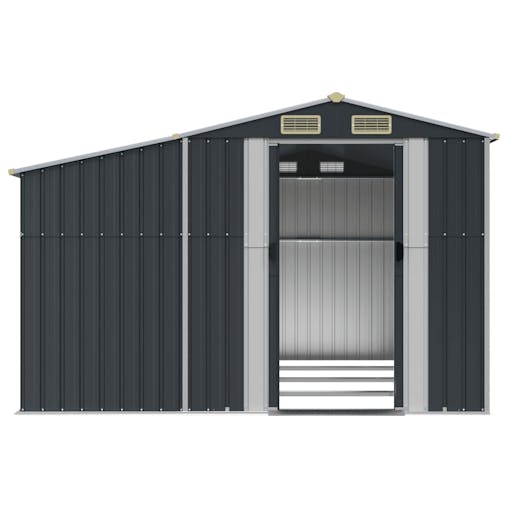 NNEVL Garden Shed Anthracite 277x365.5x179 cm Galvanised Steel
