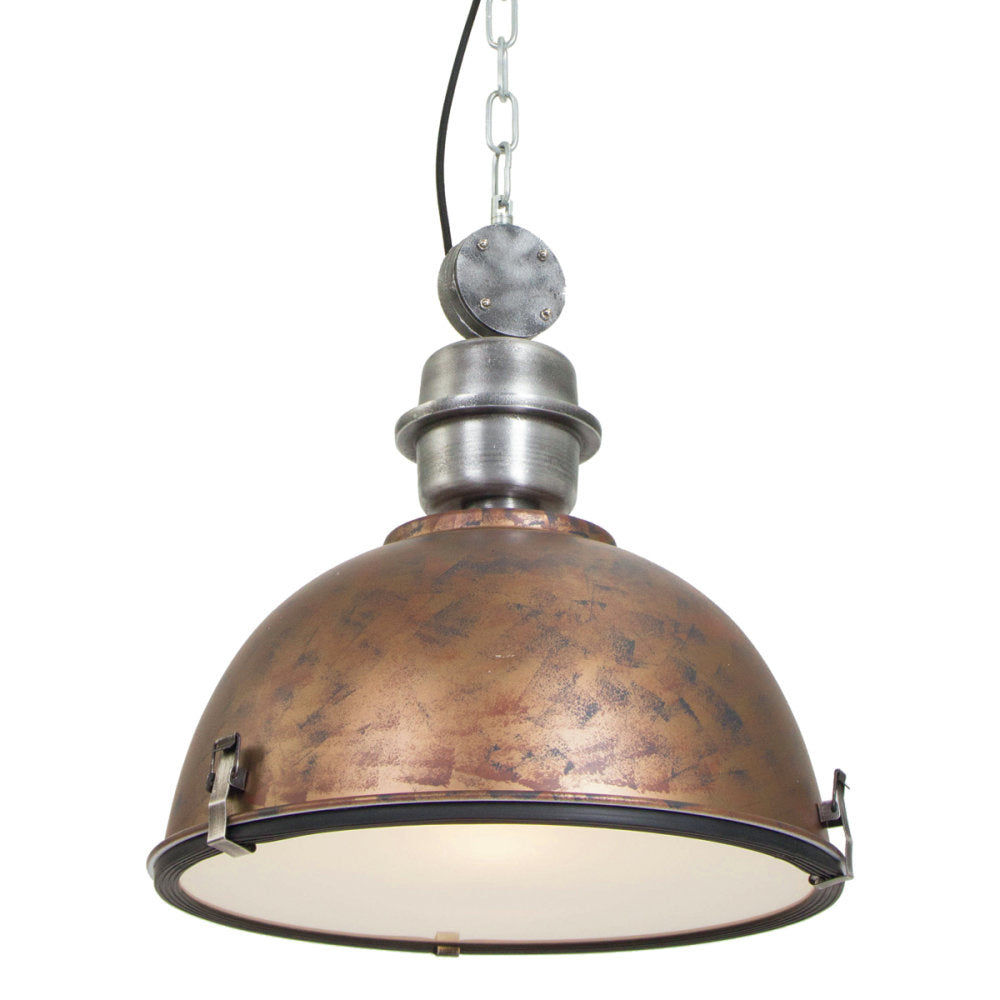 Steinhauer hanglamp industrieel - 1 lichts - 42x 145 cm - bruin