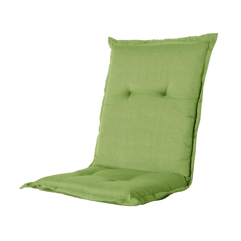 Madison - Tuinstoelkussen Lage Rug Rib lime - Ca. 105x50 cm - Set van 4