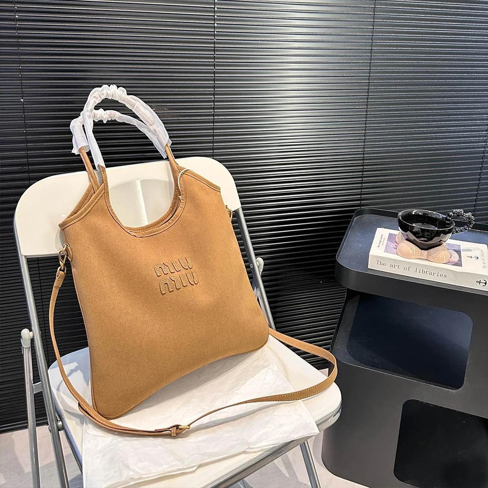 Miumiu lvy suede leather bag