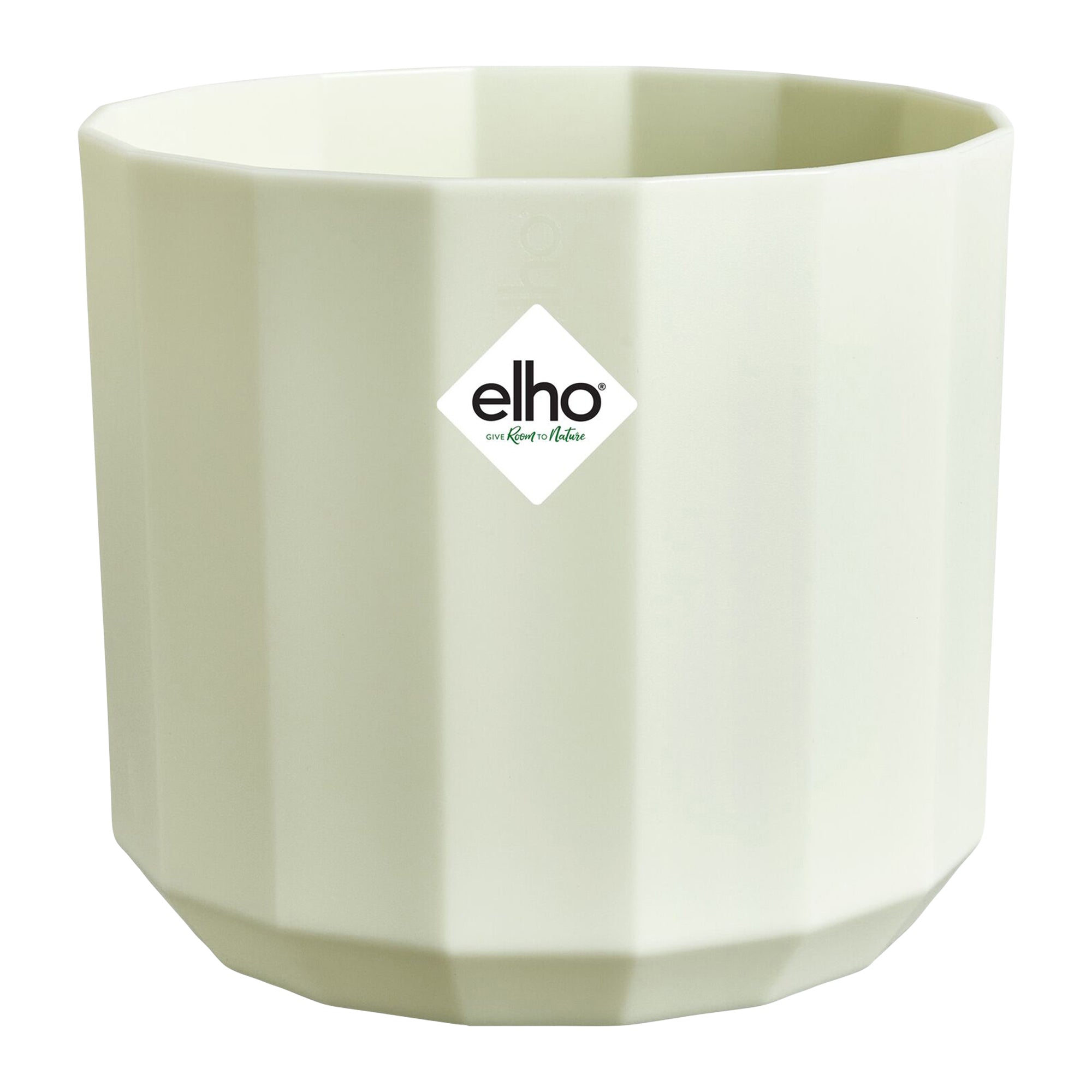 Elho Facet Rond - H 23 x Ø 20,6 cm - Binnen - 100% gerecycled kunststo