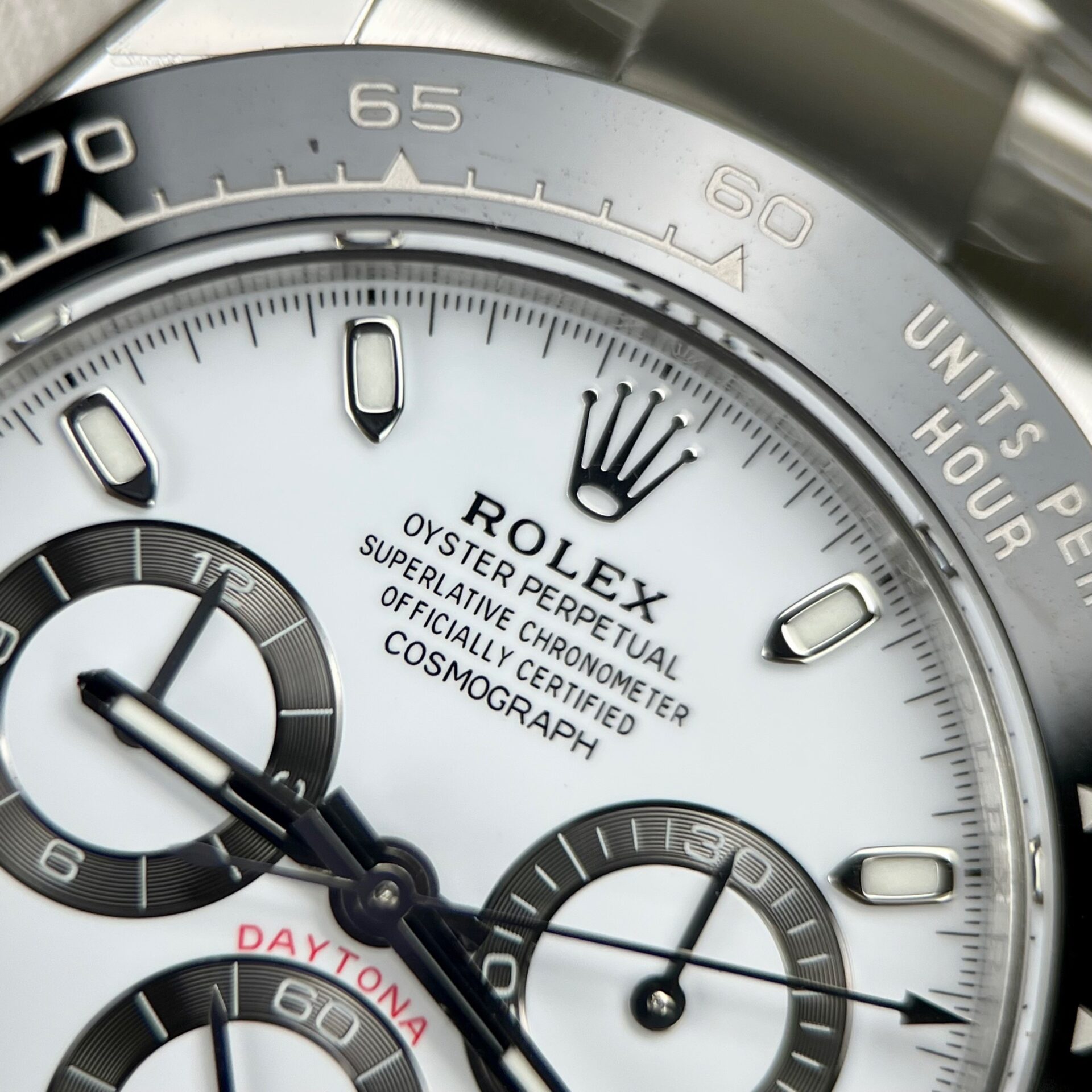 Rolex Daytona 116500LN 904L Steel White Dial 40mm Oyster Super Clone