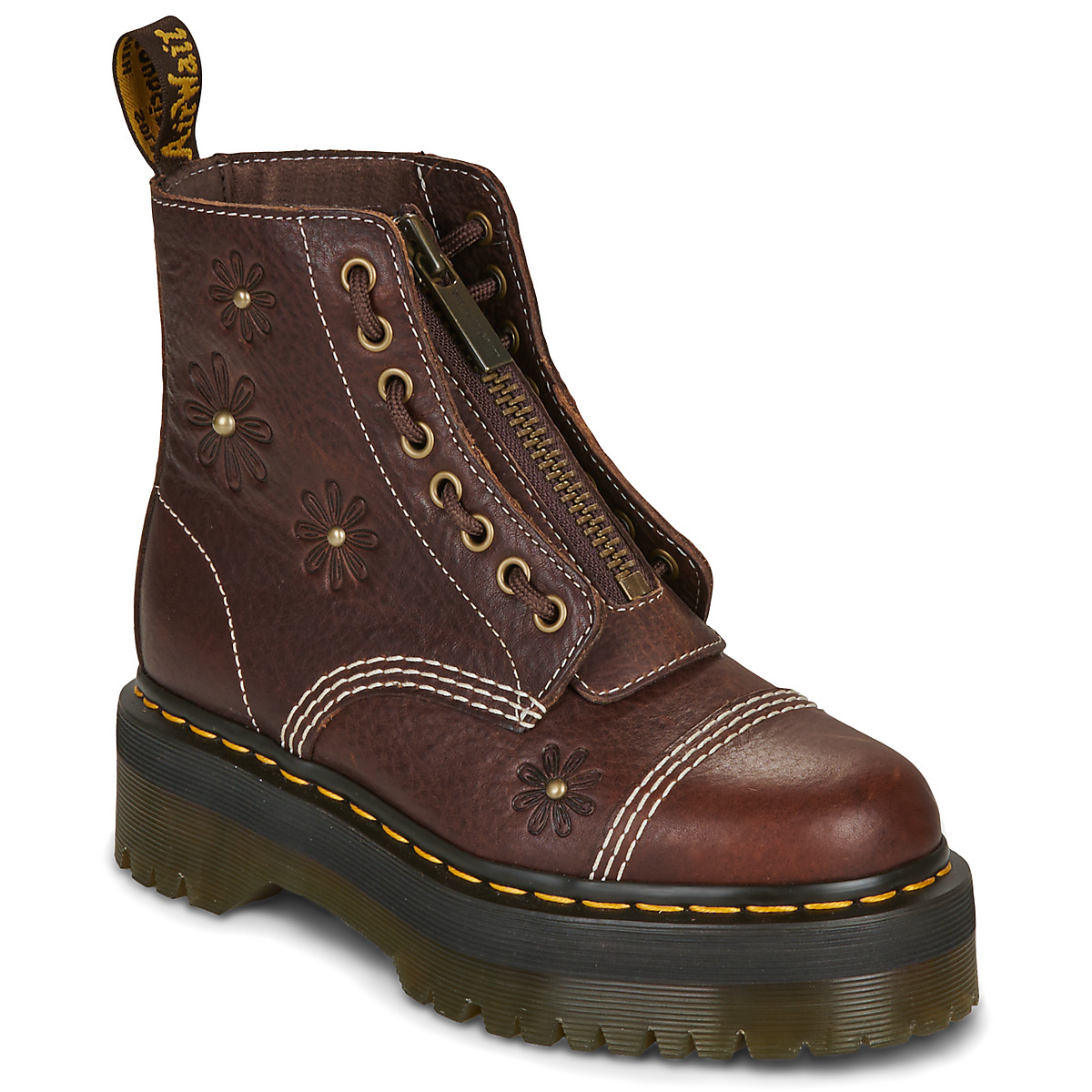 Dr. Martens - Sinclair Flower Dark Brown Grizzly - Brown