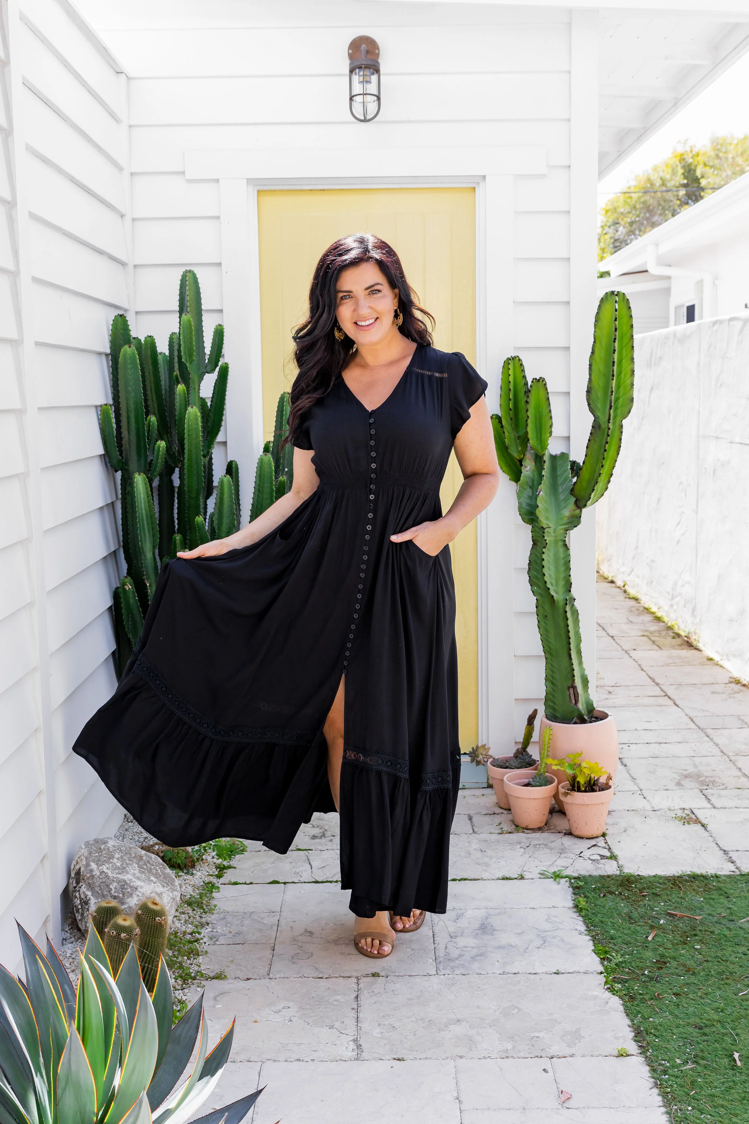 Shayla Maxi Dress in Black