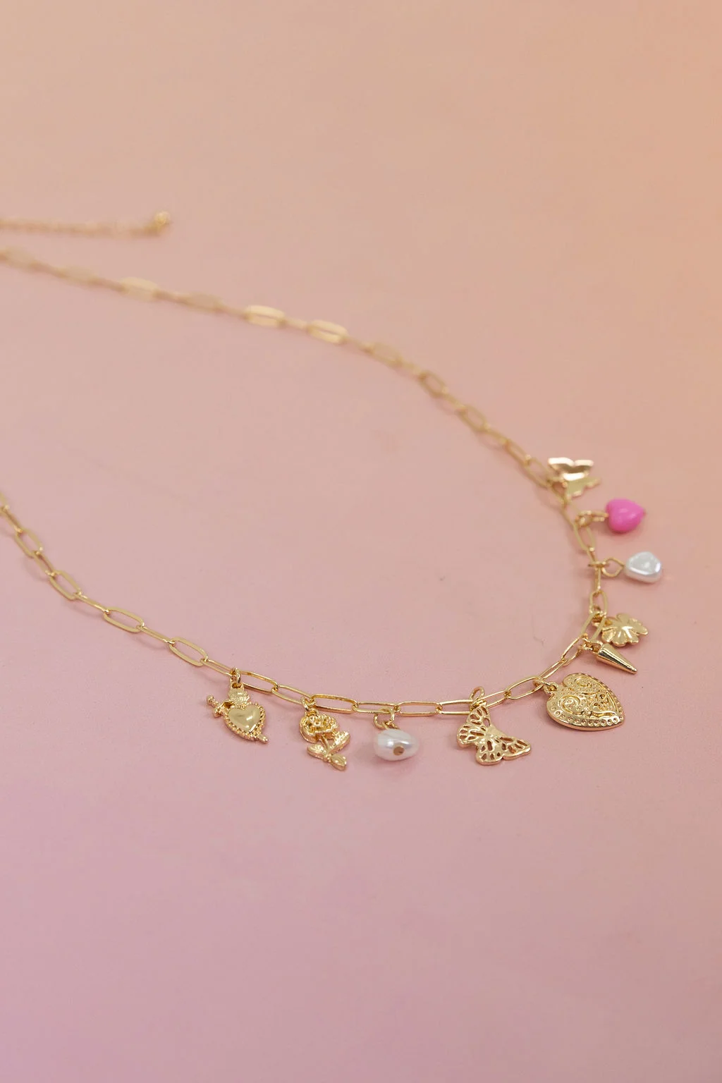 Multi Charm Chain Necklace