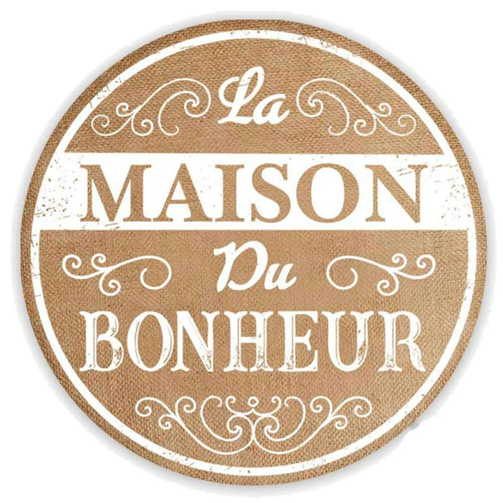 MAISON DU BONHEUR - Set de table rond en toile de jute D38