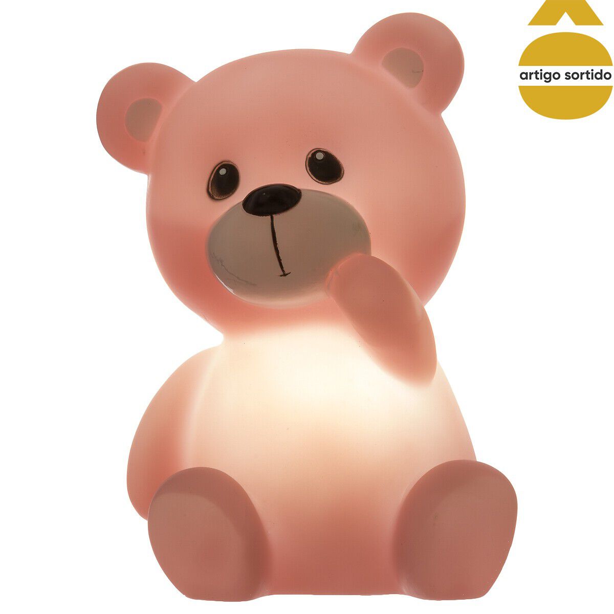 Luz de presença led ursinho 13x10,5x9,2cm