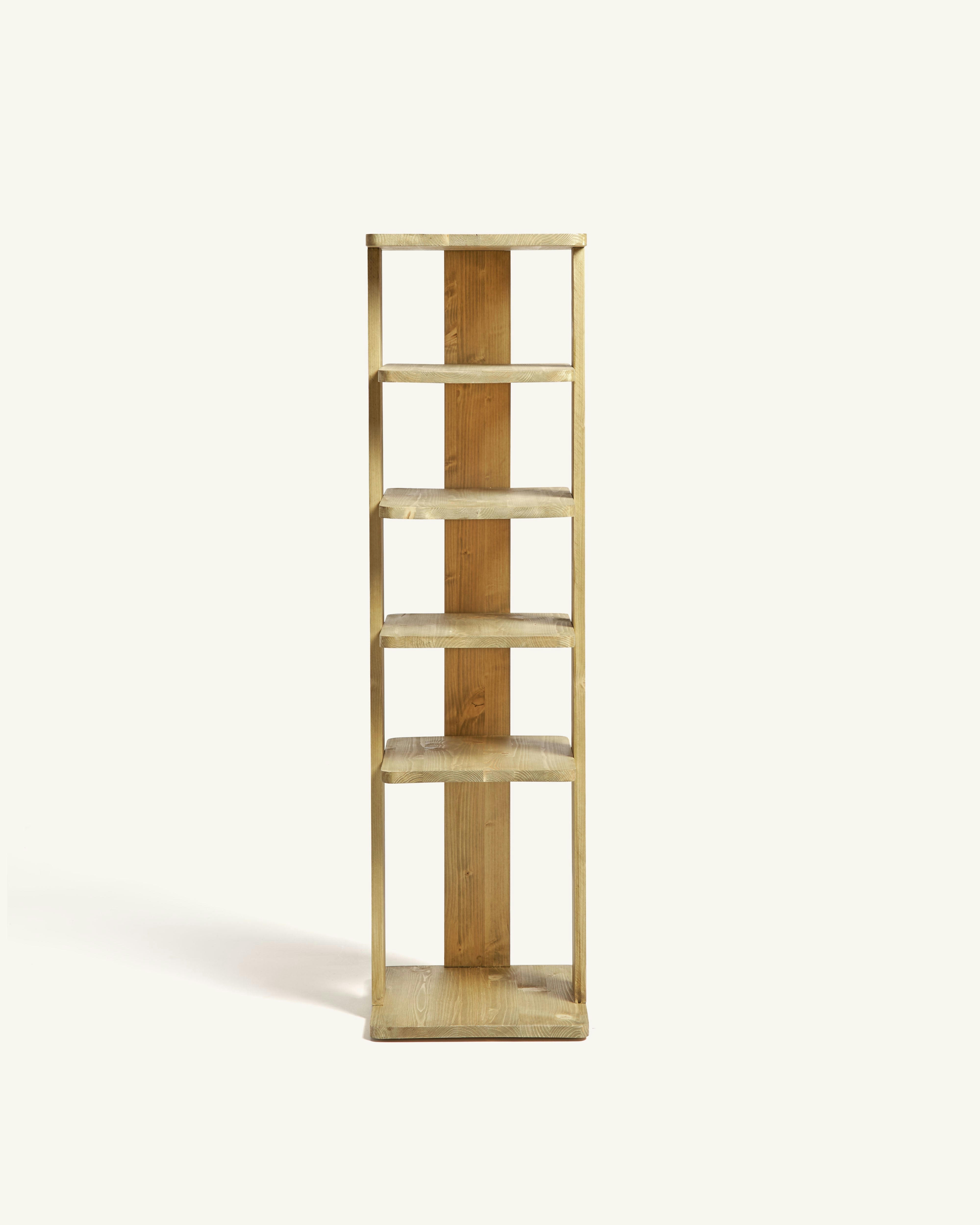 EFRON - Porte-chaussures en bois d’épicéa en couleur naturel
