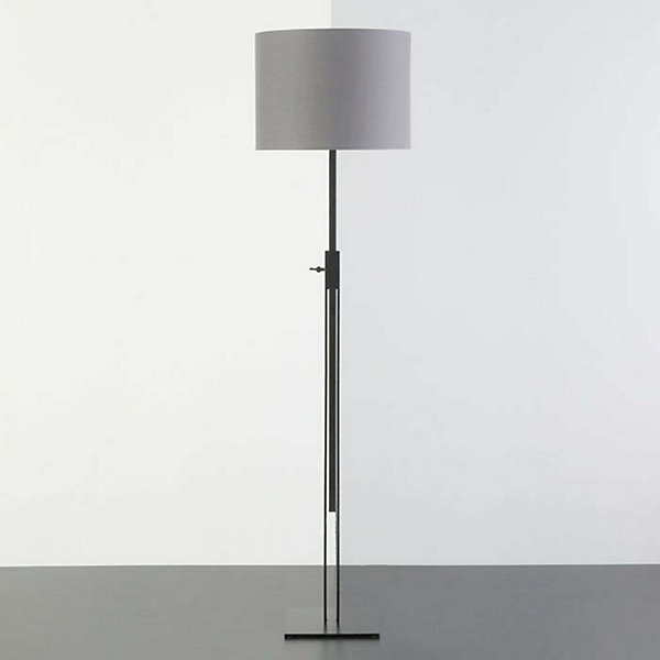 Lampadaire sans abat-jour alcorin 25 x 25 x 100 / 200 cm Noir