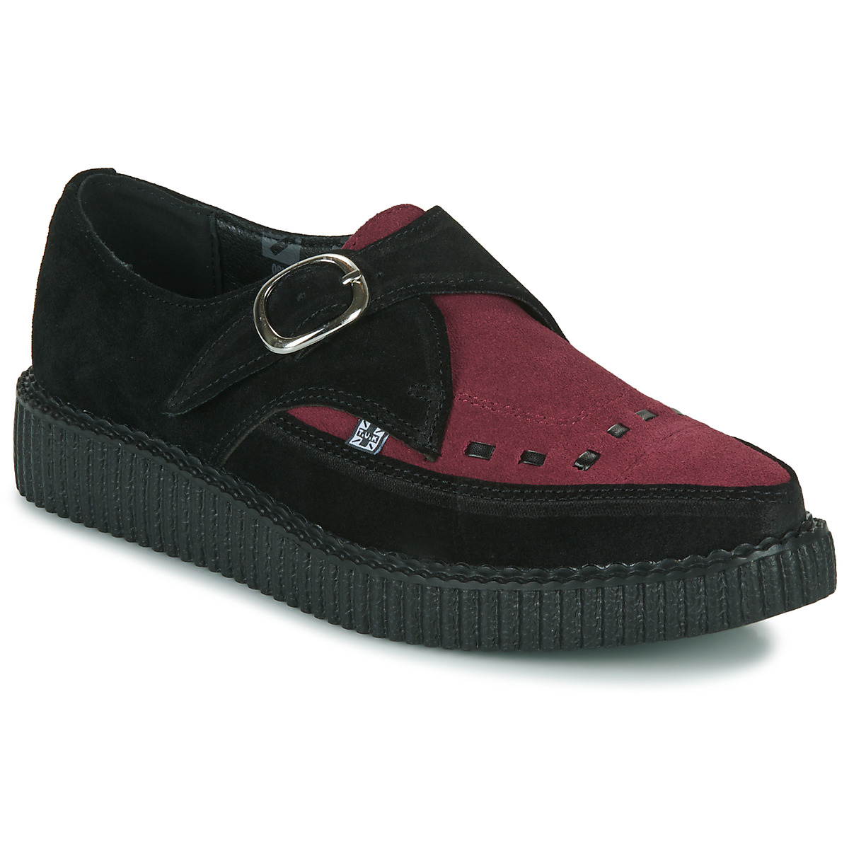 TUK - Vlk D Ring Creeper Sneaker - Black / Bordeaux