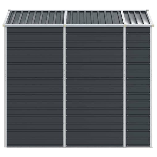 NNEVL Garden Shed Anthracite 191x215x198 cm Galvanised Steel