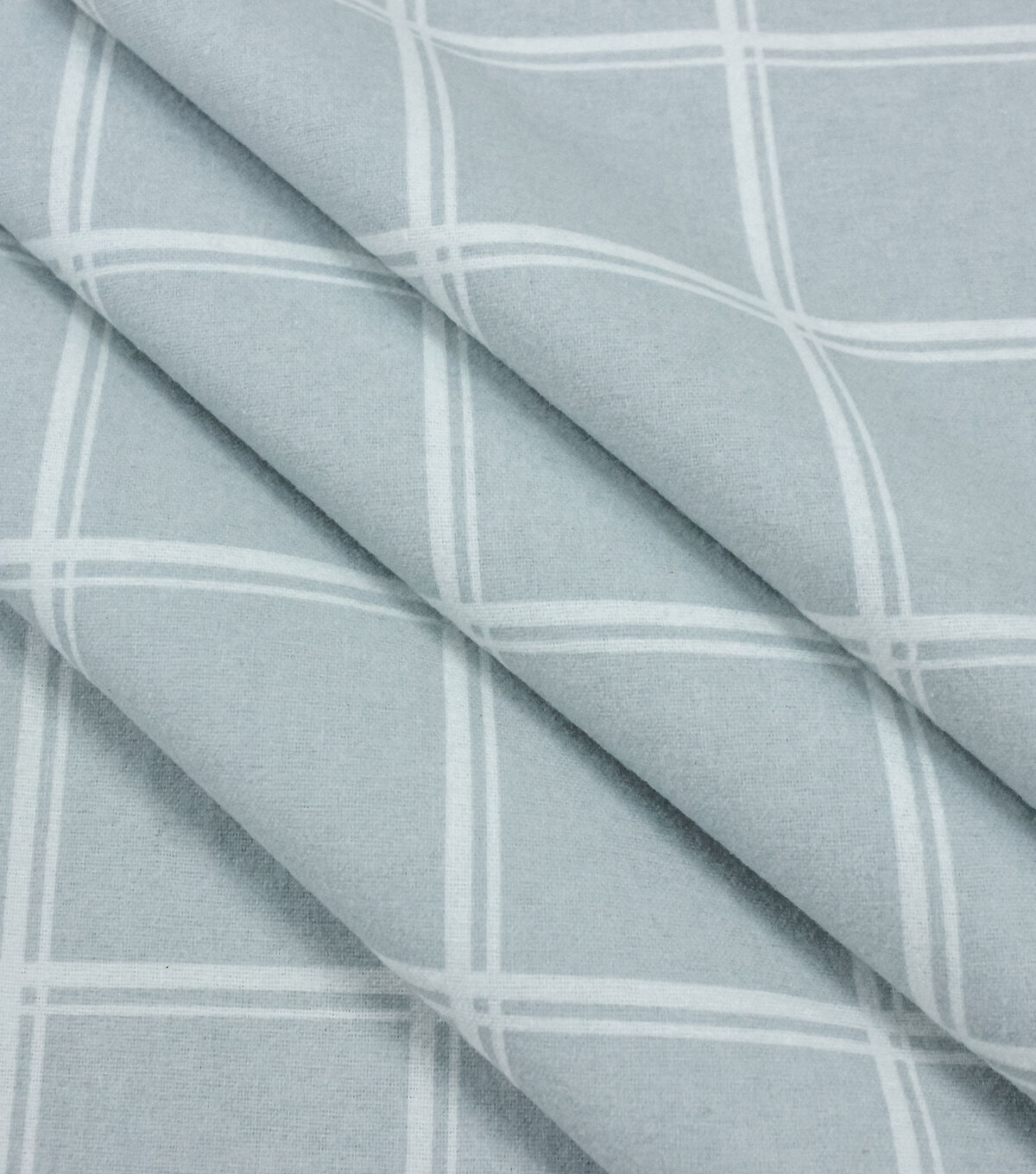 Plaid Gray Super Snuggle Flannel Fabric