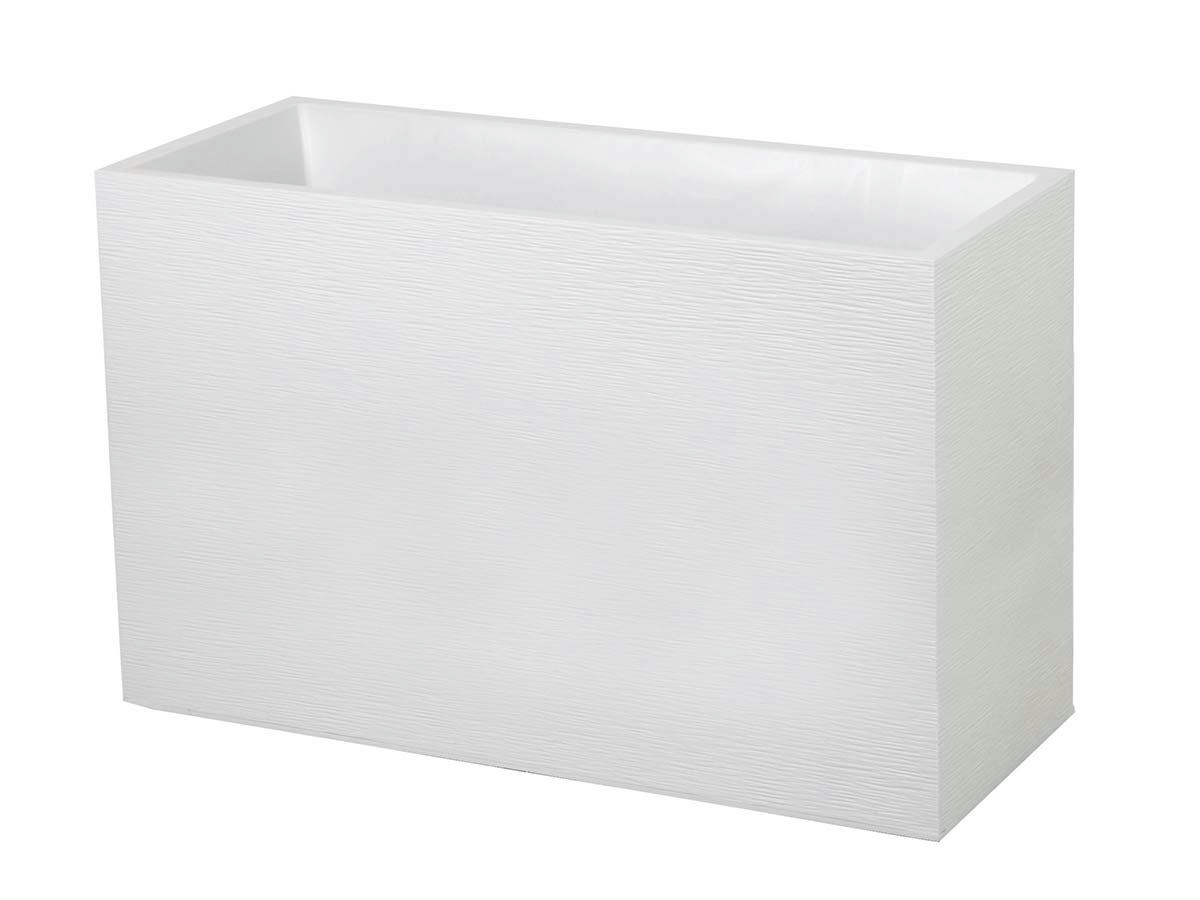 GRAPHIT - Jardinière muret 100x39x60 cm en polypropylène blanc