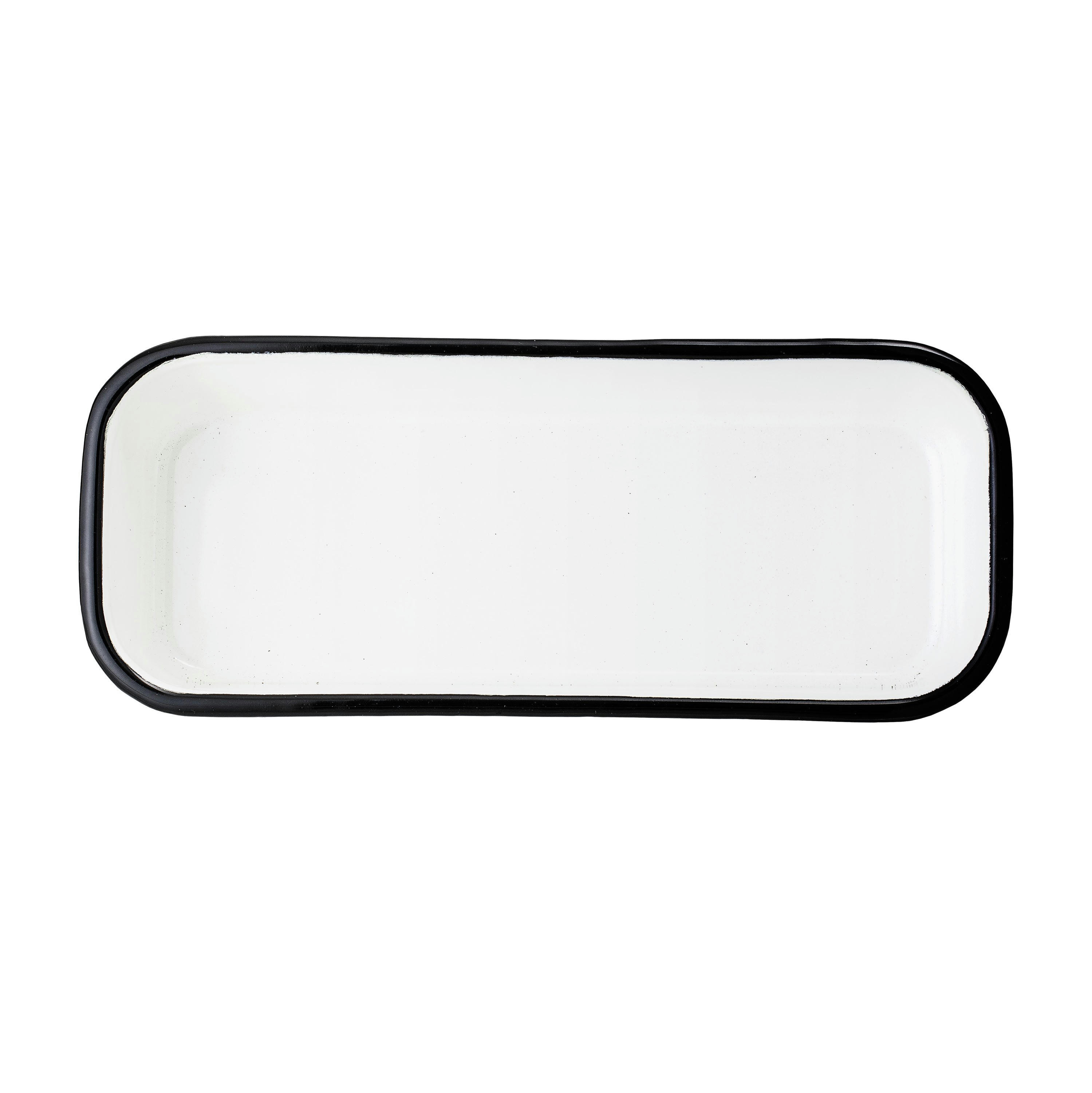 LEOJAC - Plat de service en métal blanc