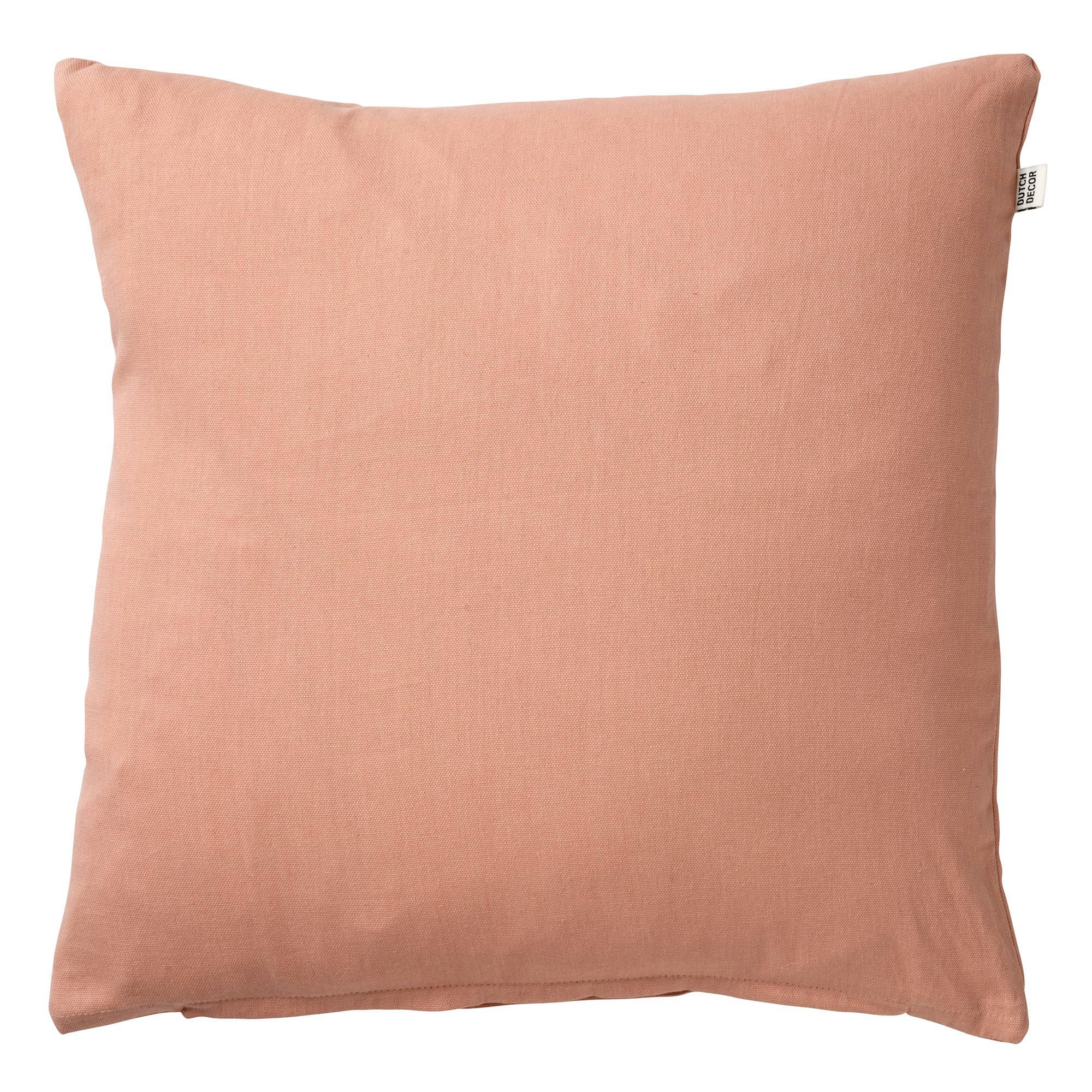 JAMES - Coussin - rose en coton 45x45 cm uni
