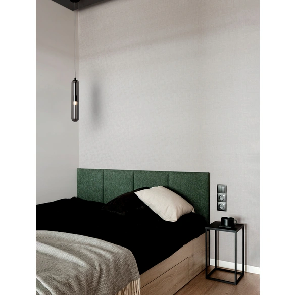 Pendelleuchte »Gustave«, LED, 1-flammig, schwarz/rauchgrau