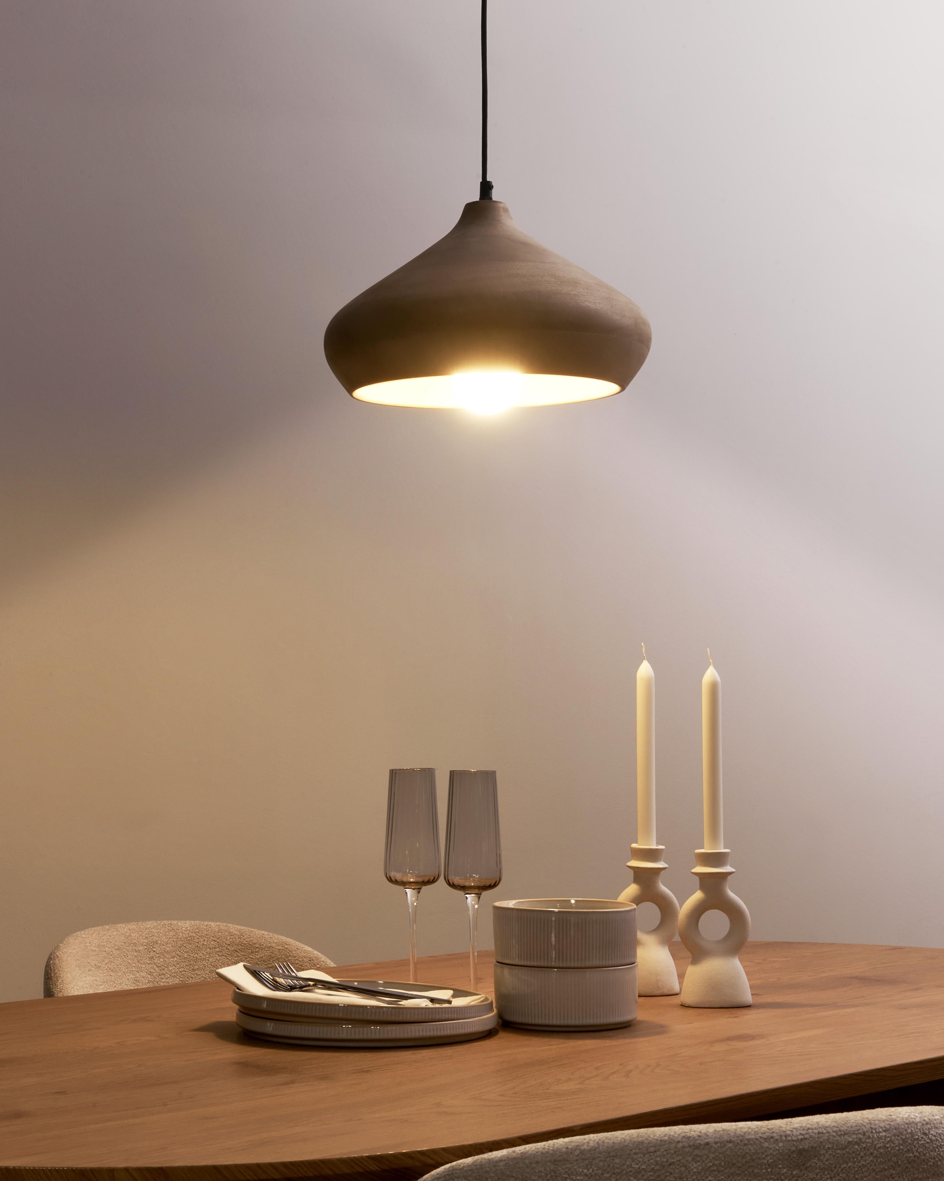 Pendant Lamp RAWI Mango Wood Light Brown