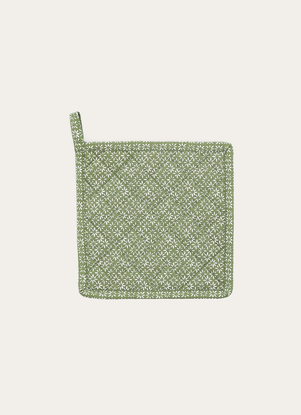 MANIQUE DE CUISINE à MOTIFS GÉOMÉTRIQUES vert