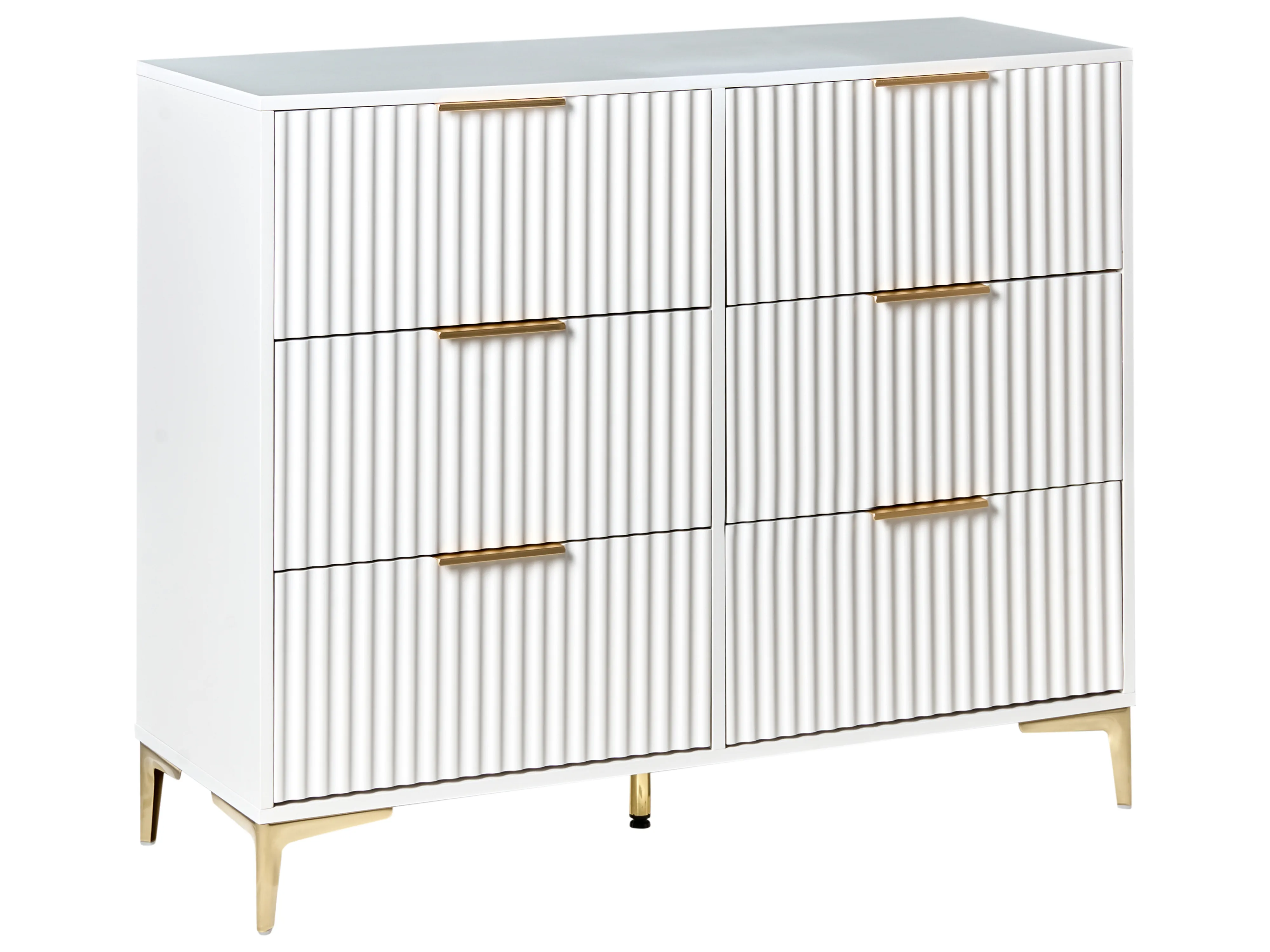 6 Drawer Chest WALCOTT White