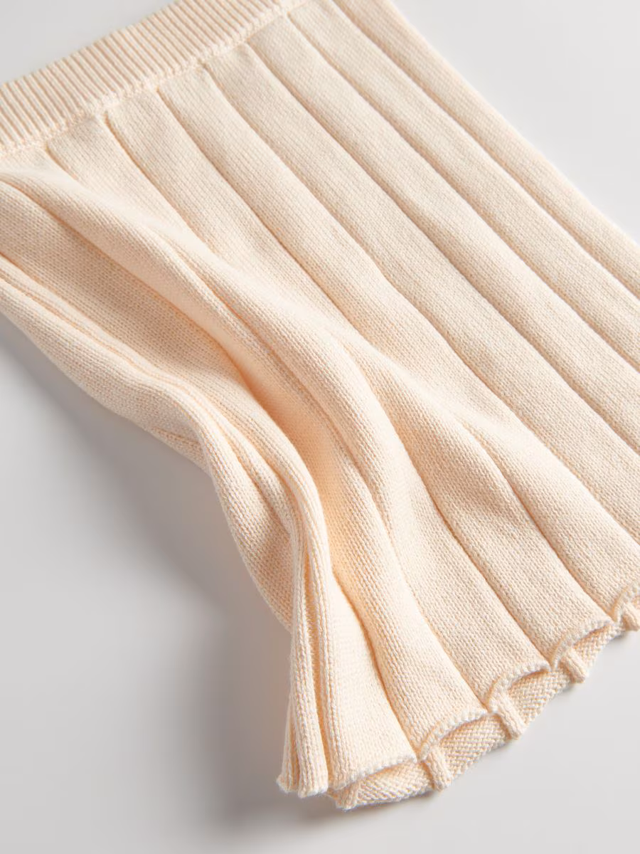 Rib Knit Jersey Skirt