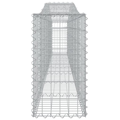 NNEVL Arched Gabion Baskets 5 pcs 400x30x60/80 cm Galvanised Iron