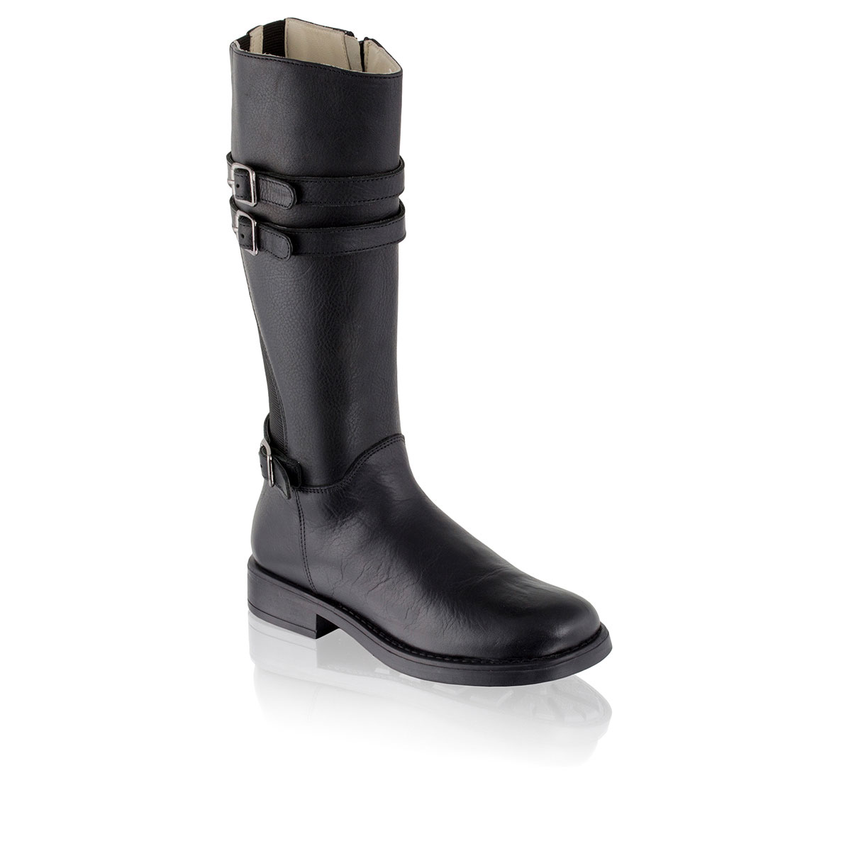 Russell & Bromley RIDE HI Buckle Trim Long Boot