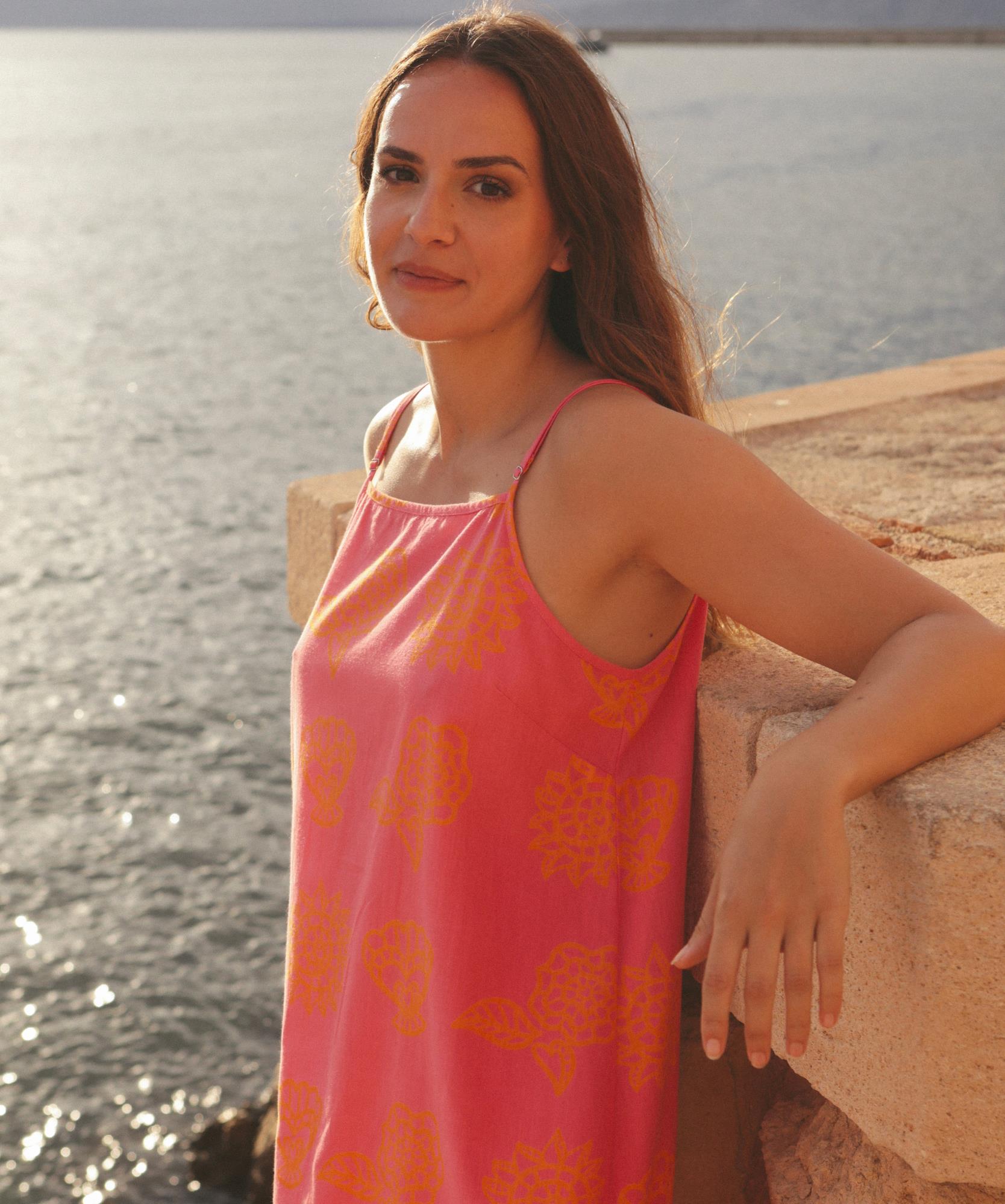 Robe Rosa imprimé Coup de Soleil - 100% Coton
