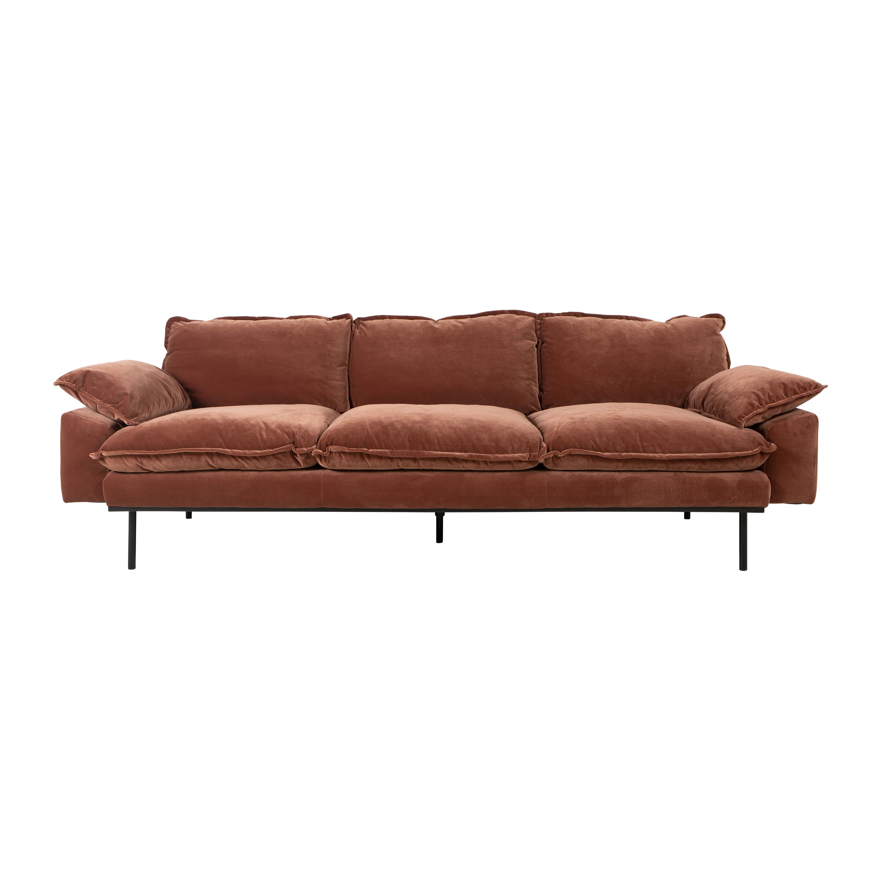 HKliving Retro Sofa 4-zitsbank - Royal Velvet - Magnolia