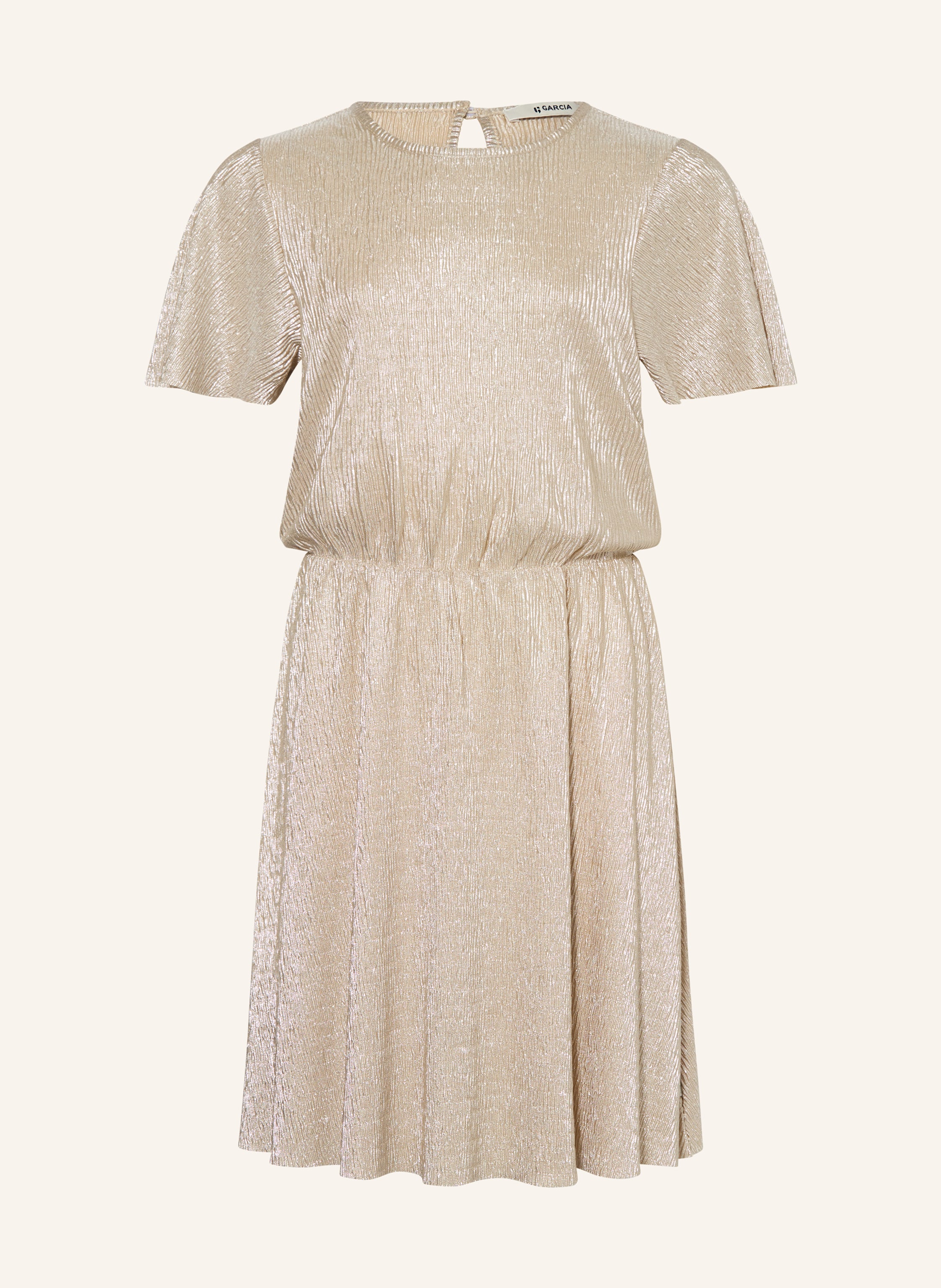 GARCIA Plisseekleid mit Glitzergarn