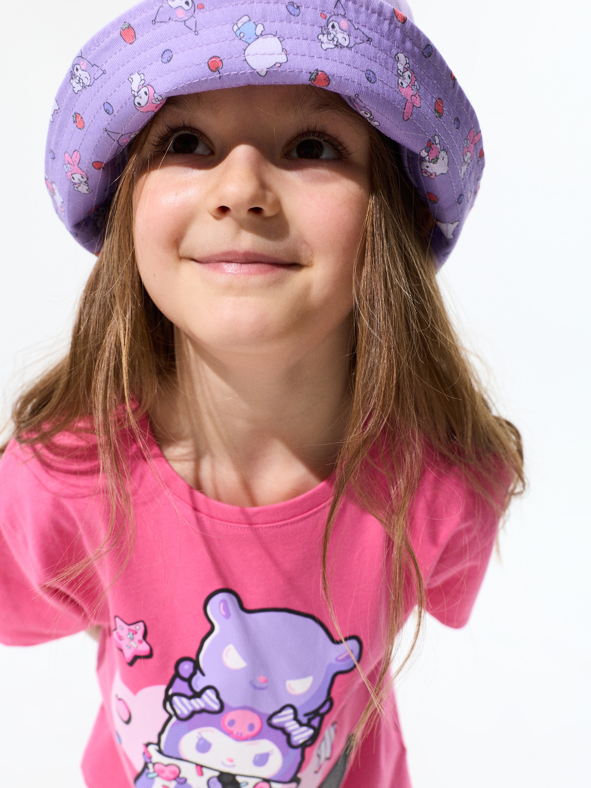 Dwustronny bawełniany kapelusz Hello Kitty