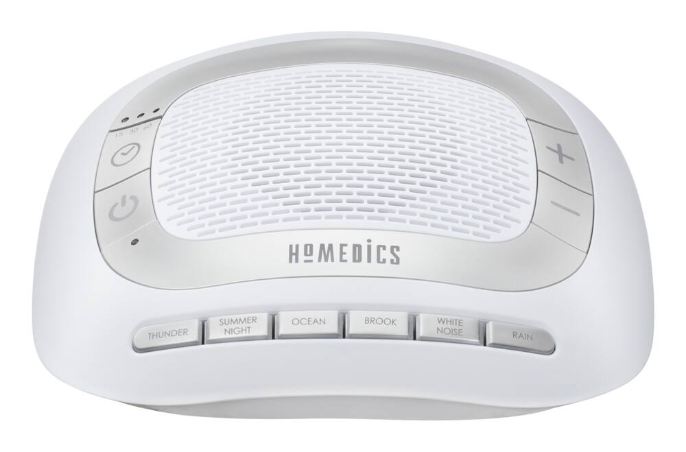 HoMedics SoundSpa Rejuvenate Portable White Noise Sleep Sound Machine with Auto-Off Timer