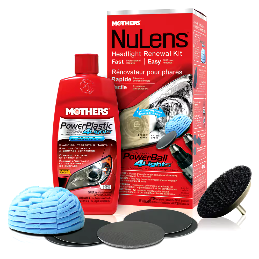 Mothers Car Headlight Restoration Kit, 5-pc